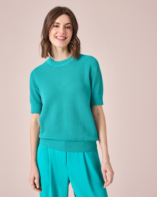 Produktabbildung für Kurzarm-Pullover