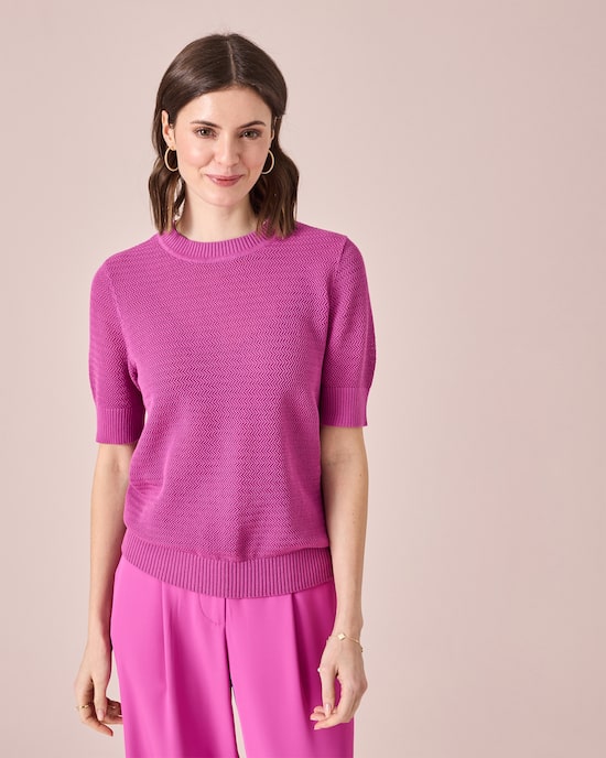 Produktabbildung für Kurzarm-Pullover