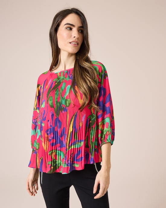 Produktabbildung für Bluse im Plissee-Design