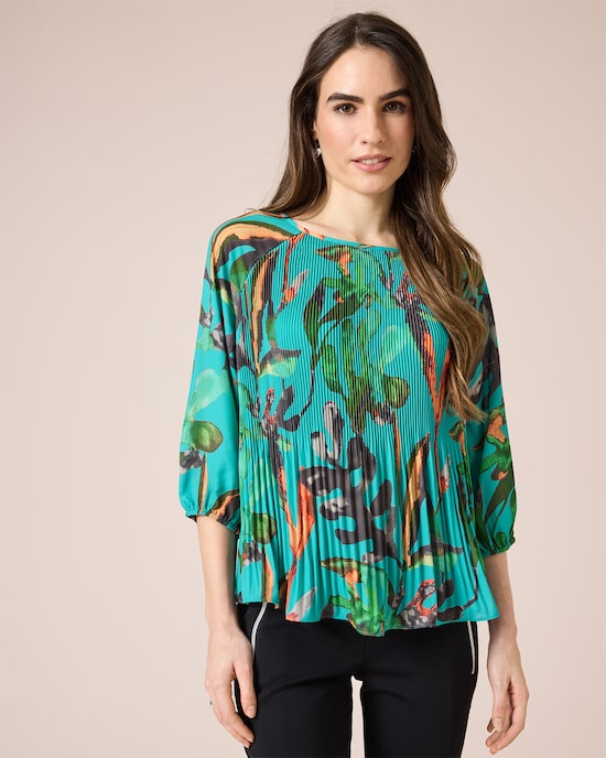 Produktabbildung für Bluse im Plissee-Design
