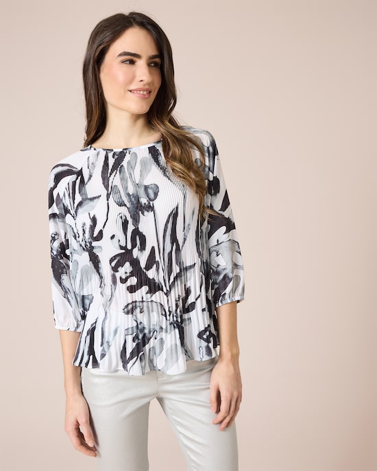 Produktabbildung für Bluse im Plissee-Design