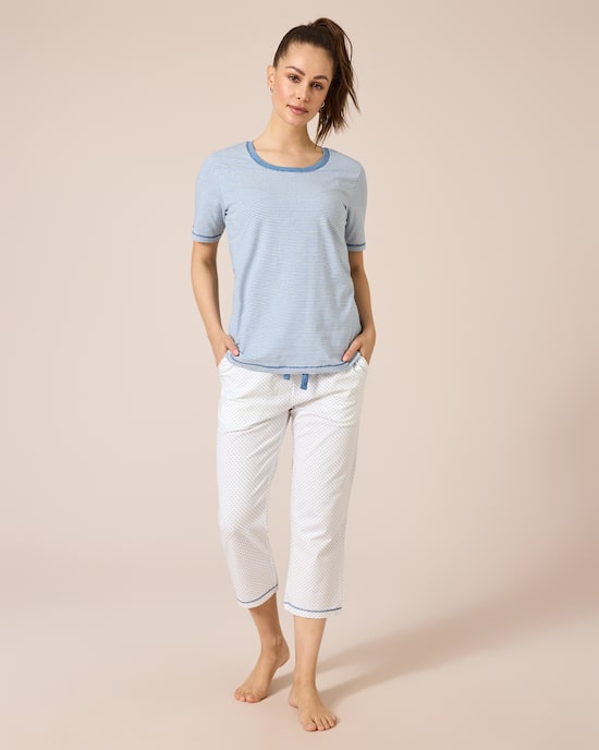 Produktabbildung für Pyjama mit Punkten & Streifen