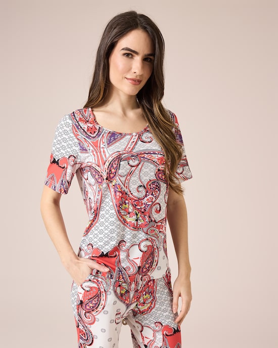 Produktabbildung für Shirt mit Paisleydruck