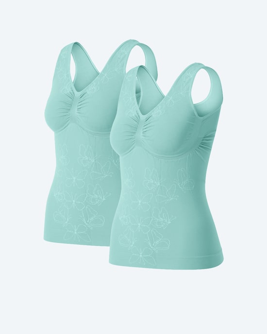 Produktabbildung für Leichttop, 2tlg. (uni & Butterfly Party)