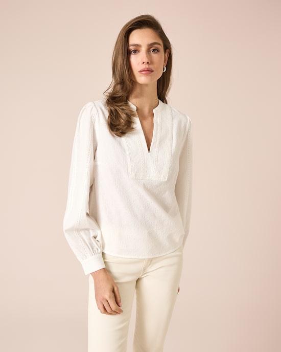 Produktabbildung für Bluse mit V-Ausschnitt
