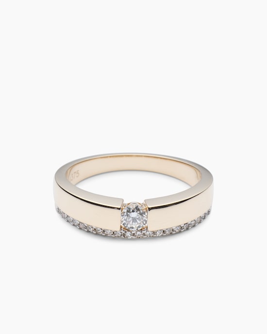 Produktabbildung für Ring mit Diamant und Brillant ca. 0,30 ct
