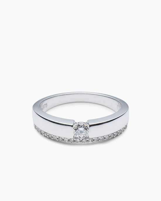 Produktabbildung für Ring mit Diamant und Brillant ca. 0,30 ct
