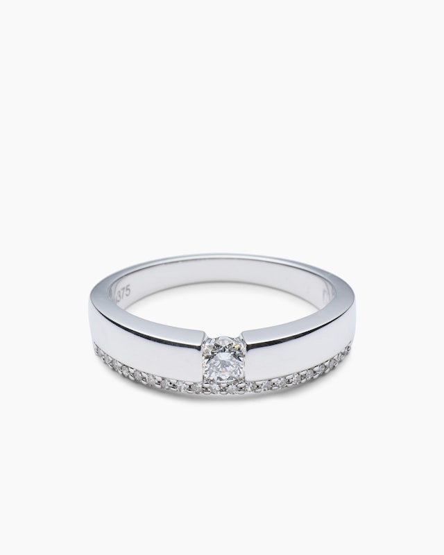 Ring mit Diamant und Brillant ca. 0,30 ct