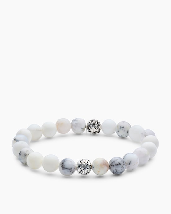 Produktabbildung für Edelstein-Armband mit Silber-Beads