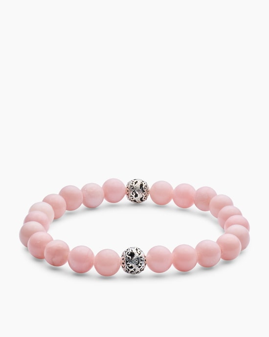 Produktabbildung für Edelstein-Armband mit Silber-Beads