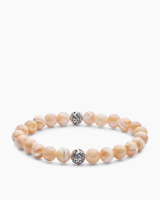 Produktabbildung für Edelstein-Armband mit Silber-Beads