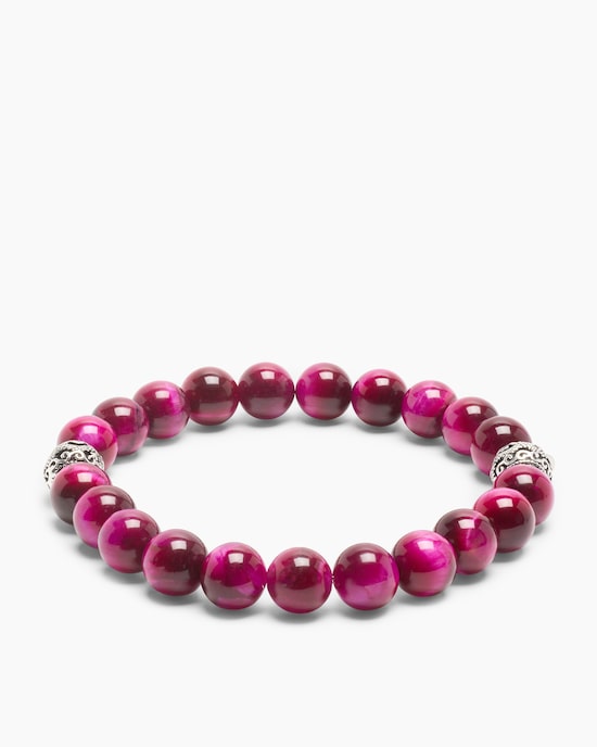 Produktabbildung für Edelstein-Armband mit Silber-Beads