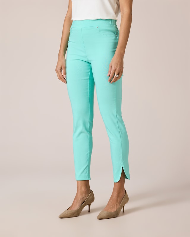 Jeggings mit abgerundetem Saum