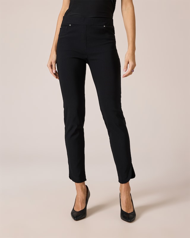 Jeggings mit abgerundetem Saum