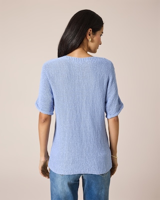 Produktabbildung 4 für Kurzarmpullover aus Bändchengarn