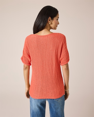 Produktabbildung 11 für Kurzarmpullover aus Bändchengarn