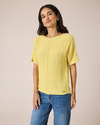 Produktabbildung 7 für Kurzarmpullover aus Bändchengarn