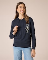 Produktabbildung für Strick-Hoodie mit Logo