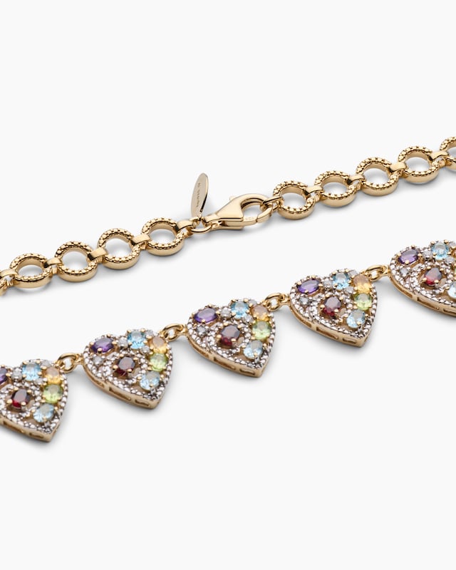 Collier mit Multi-Edelstein