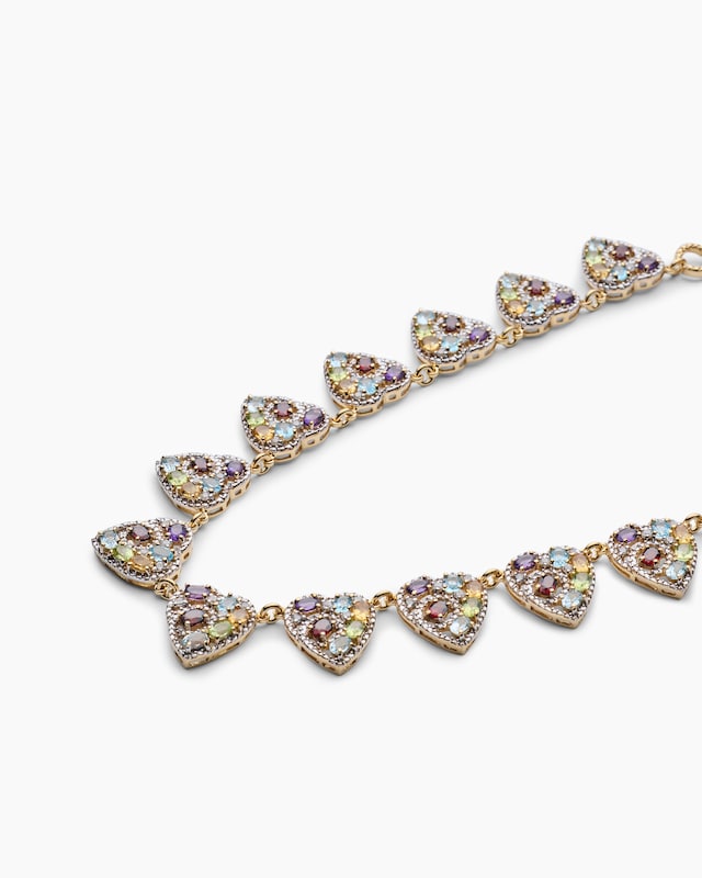 Collier mit Multi-Edelstein