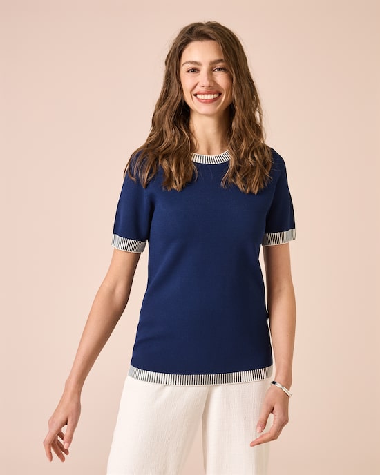 Produktabbildung für Kurzarmpullover