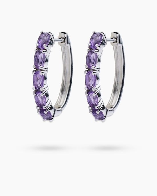 Produktabbildung für Creolen mit Amethyst