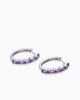 Creolen mit Amethyst