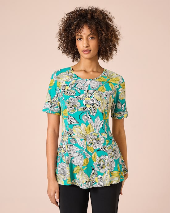 Produktabbildung für Princess-Shirt mit Blütendruck