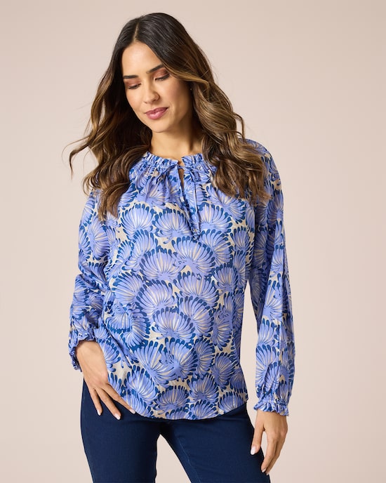Produktabbildung für Bluse im All-over-Print