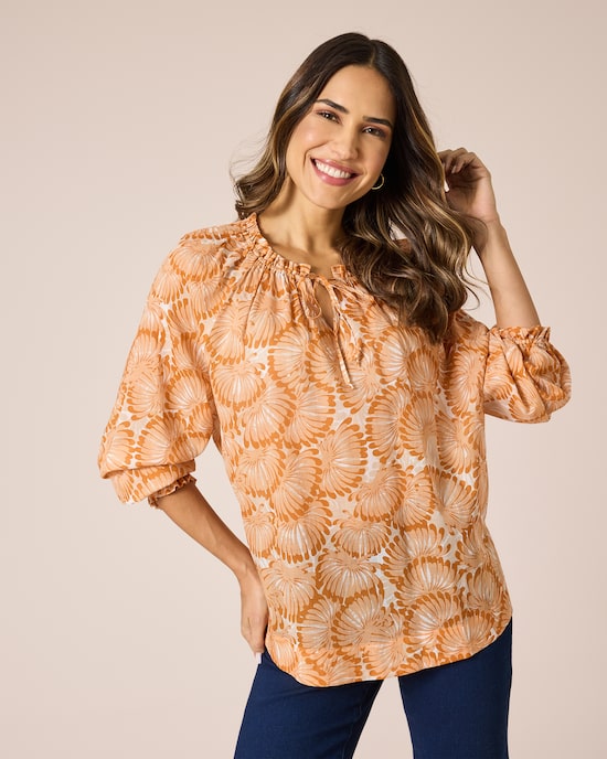 Produktabbildung für Bluse im All-over-Print