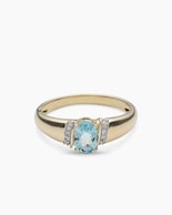 Produktabbildung für Ring mit Aquamarin & Diamanten