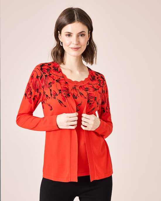 Produktabbildung für Glow Pullover in Twinset-Optik