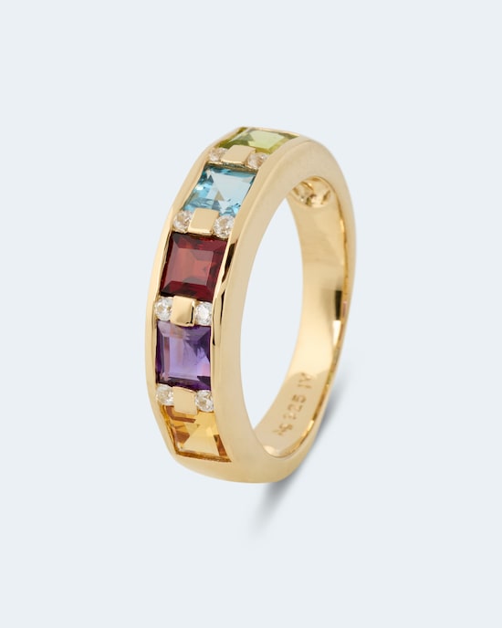 Produktabbildung für Ring mit Multi-Edelstein