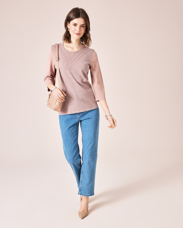 Glow Pullover im Multicolor-Design
