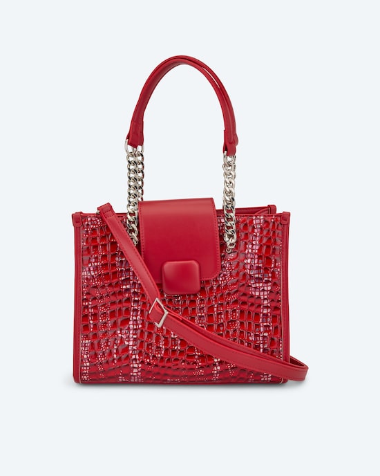 Produktabbildung für Shopper in Kroko-Metallic-Optik