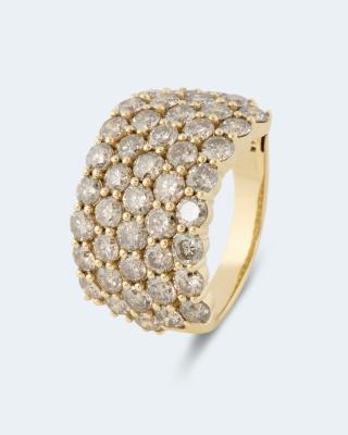 Ring mit Champagner-Brillanten 5,00 ct