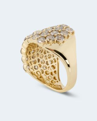 Ring mit Champagner-Brillanten 5,00 ct