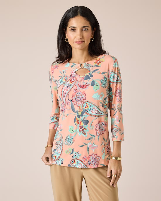 Produktabbildung für Shirt mit Paisley-Druck