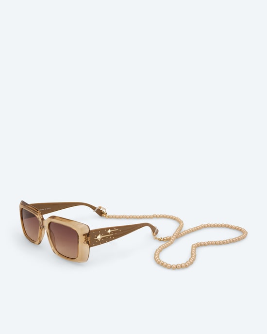 Produktabbildung für Sonnenbrille mit Perlenkette