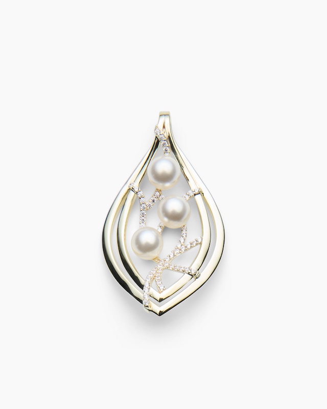 Anhänger mit MK-Perle 7 mm & Zirkonia