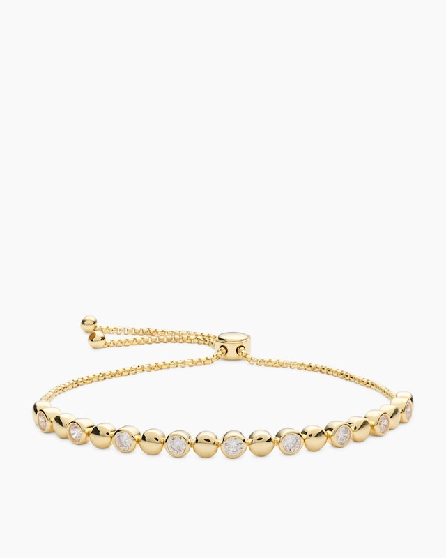 Armband mit Zirkonia und Slider-Verschluss