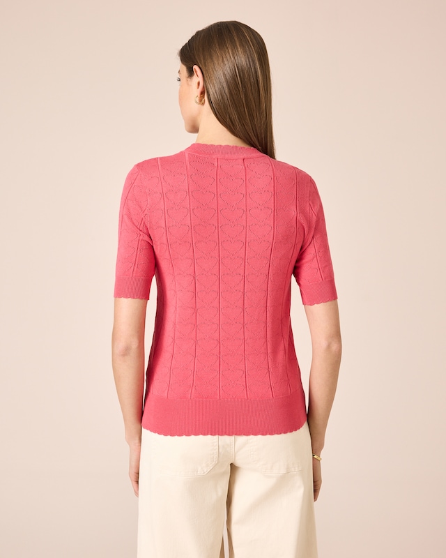 Pullover mit Herzmuster