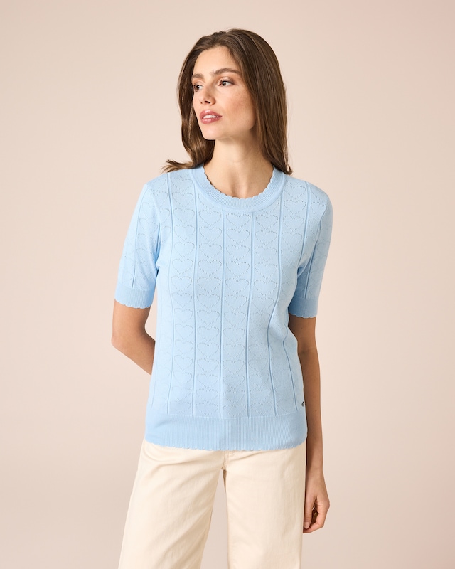 Pullover mit Herzmuster
