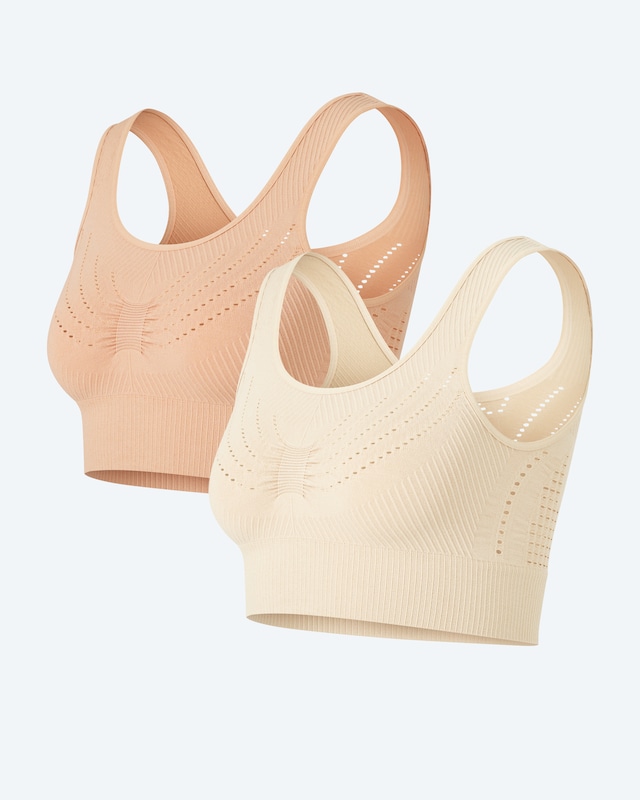 Seamless Bra, 2tlg.
