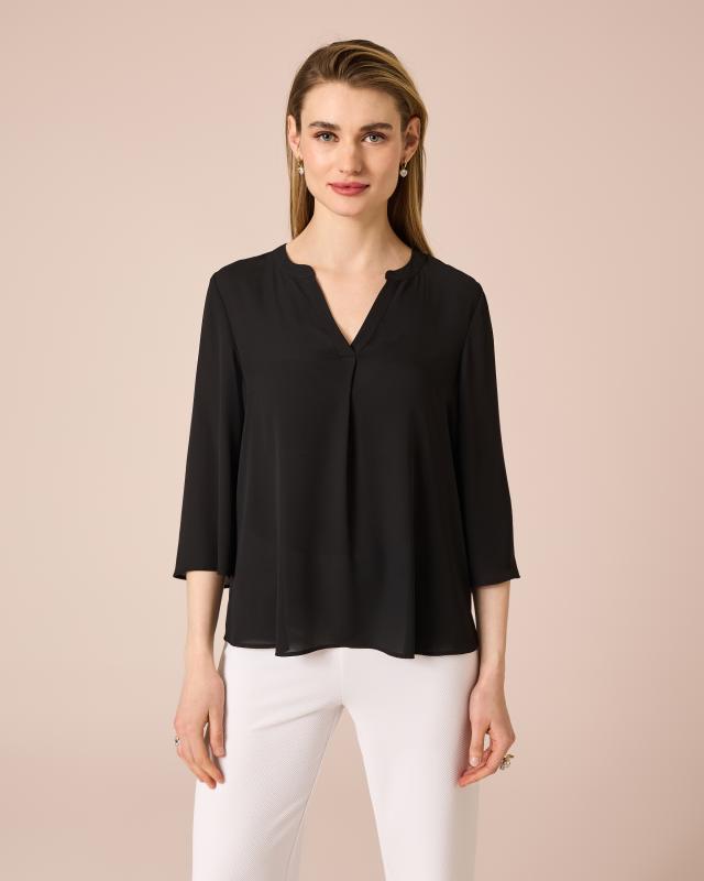 Bluse mit V-Ausschnitt