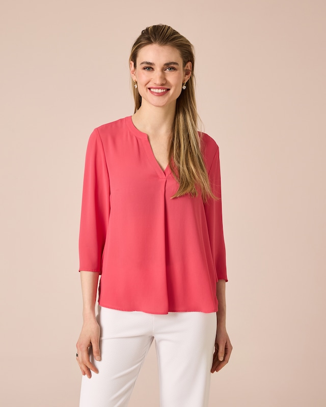 Bluse mit V-Ausschnitt