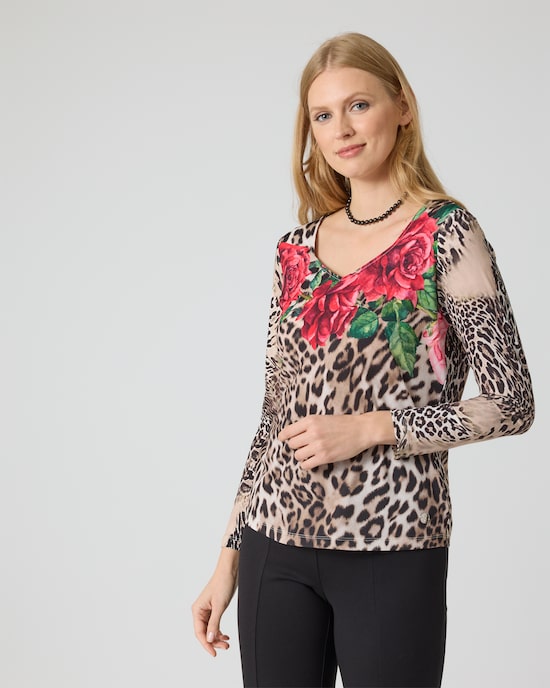 Produktabbildung für Shirt mit Print-Mix