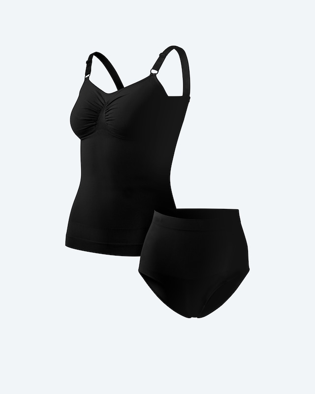 Midi Control Set aus Top + Bauchkontrollslip