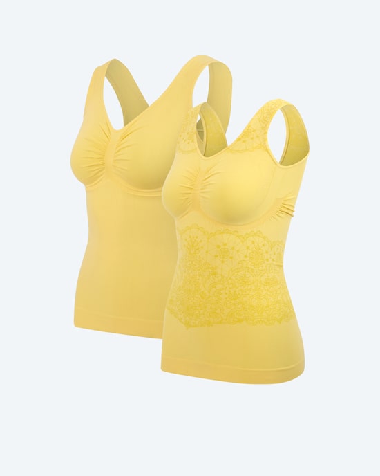 Produktabbildung für Leichttops (uni & Corsagenspitze), Duo