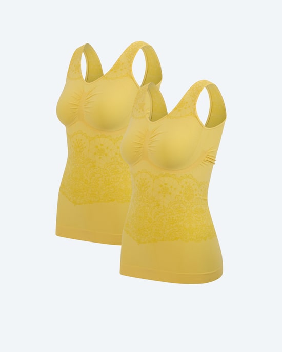 Produktabbildung für Leichttops (uni & Corsagenspitze), Duo